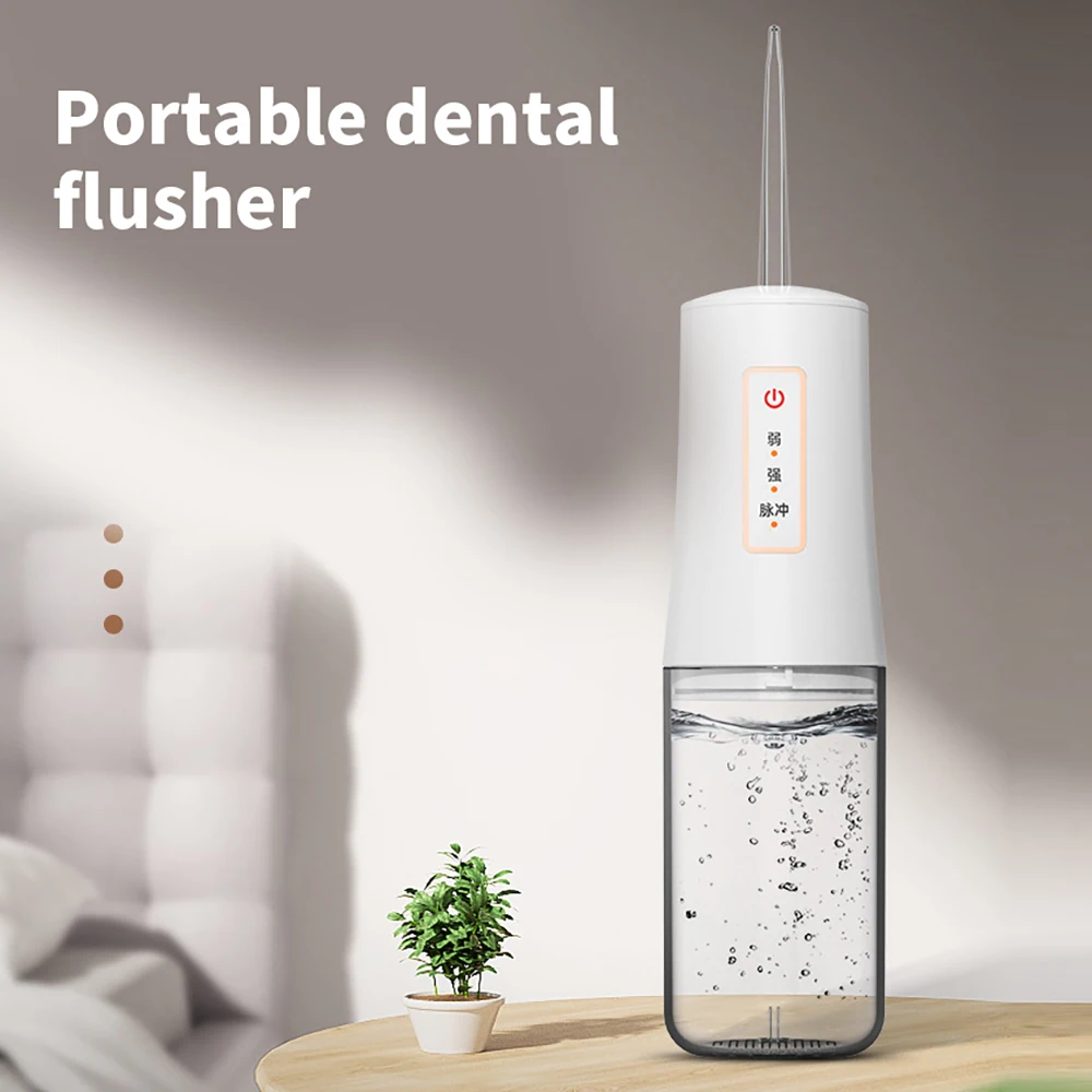 Portable Mini Water Flosser Toothpick with Retractable Water Tank, Rechargeable for Travel and Home Use