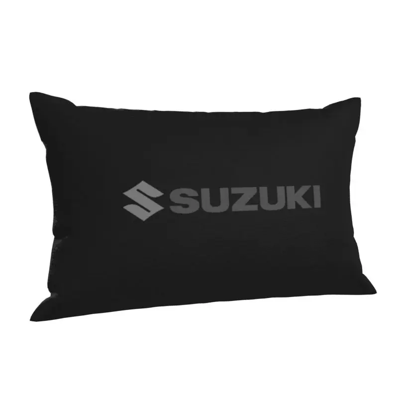 Custom Nordic Style Motorcycle-Suzukies Motor Cushion Covers 75cm x 50cm Velvet Pillow Case for Bed Sofa Rectangle Pillowcase