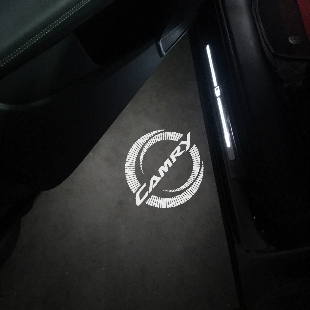 2 шт. светодиодный светильник для Toyota Camry 40 50 55 70 V40 V50 V55 V70 XV40 XV50 XV55 XV70 сигнальная лампа автомобильного дверного освещения лазерный проектор аксессуары