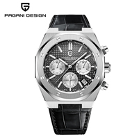 Pagani Design 2025 New 40Mm Men's Quartz Watch Sapphire Stainless Steel Waterproof 20Bar C3 Chronograph Reloj Hombre Watches for