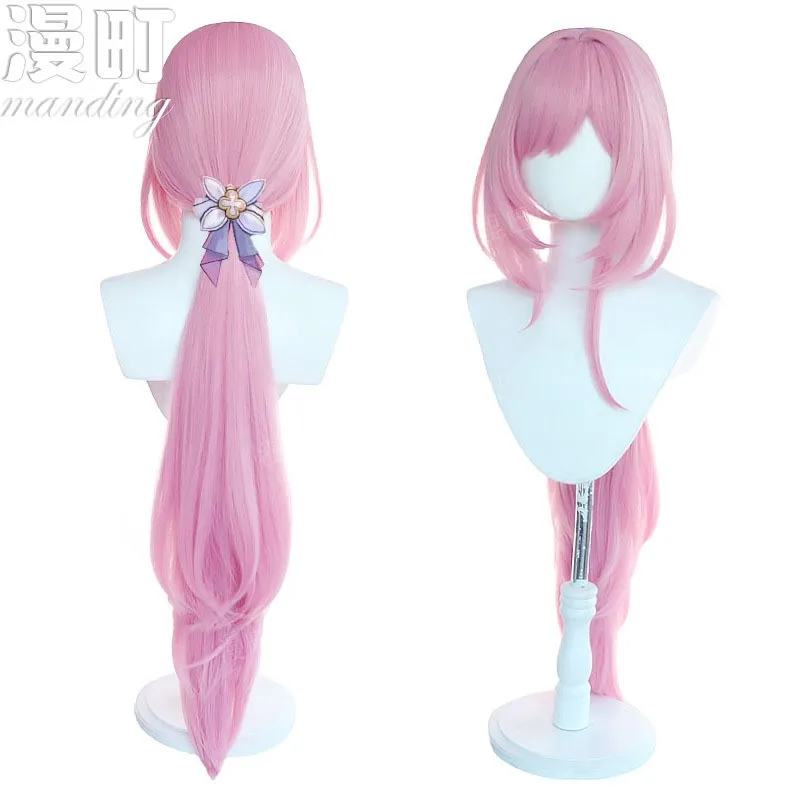 Juego Honkai Impact 3 Elysia Cosplay disfraz peluca amor mensajero Sexy vestido rosa disfraz de Halloween mujer Kawaii Cos