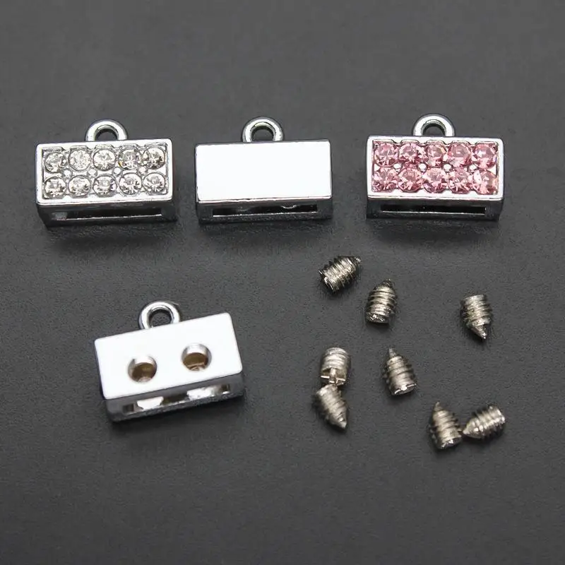 5/10 Stück Schmuck-DIY-Zubehör 8mm Kristall-Verbinder-Anhänger für Armbandherstellung Schlüsselanhänger Handyband Damengeschenk – Detail 1