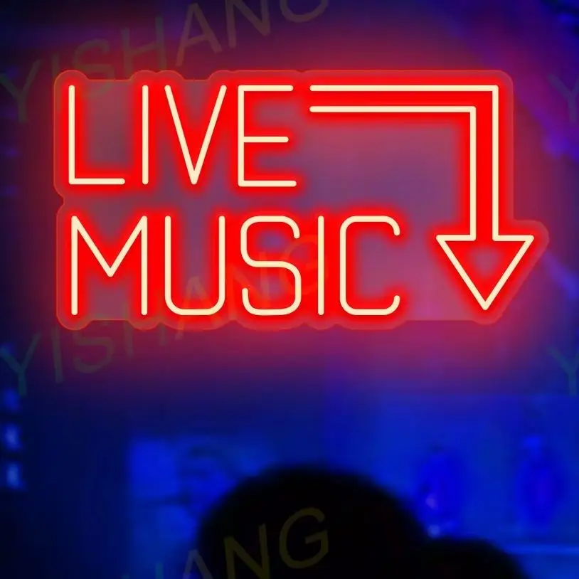 LIVE MUSIC Neon Sign Wholesale Neon Signs Drop Shipping to Any Country