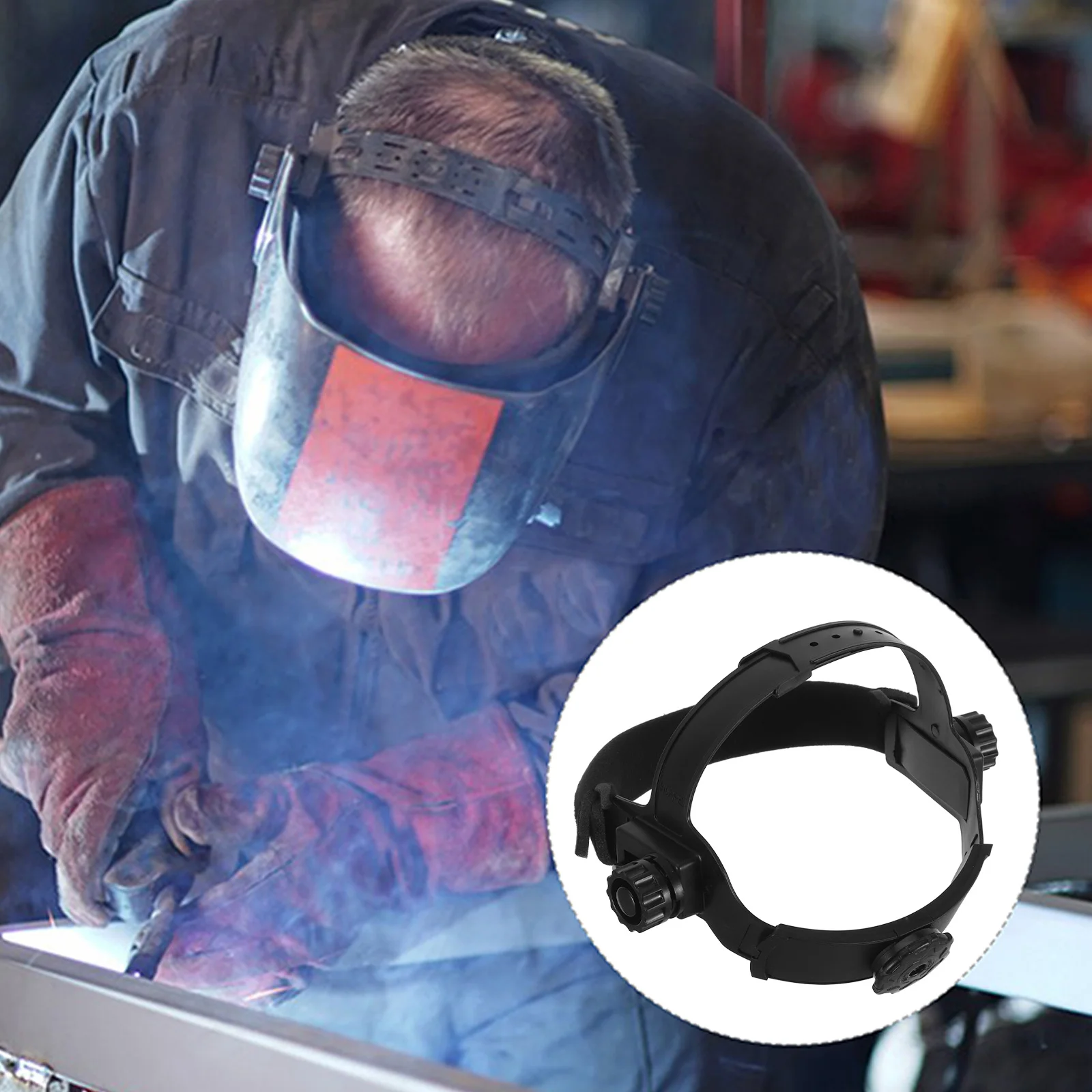 

Welding Adjustable Headgear Sweat Absorbing Headband Durable Comfortable Fit Welding Hood Accessories Replacement Strap