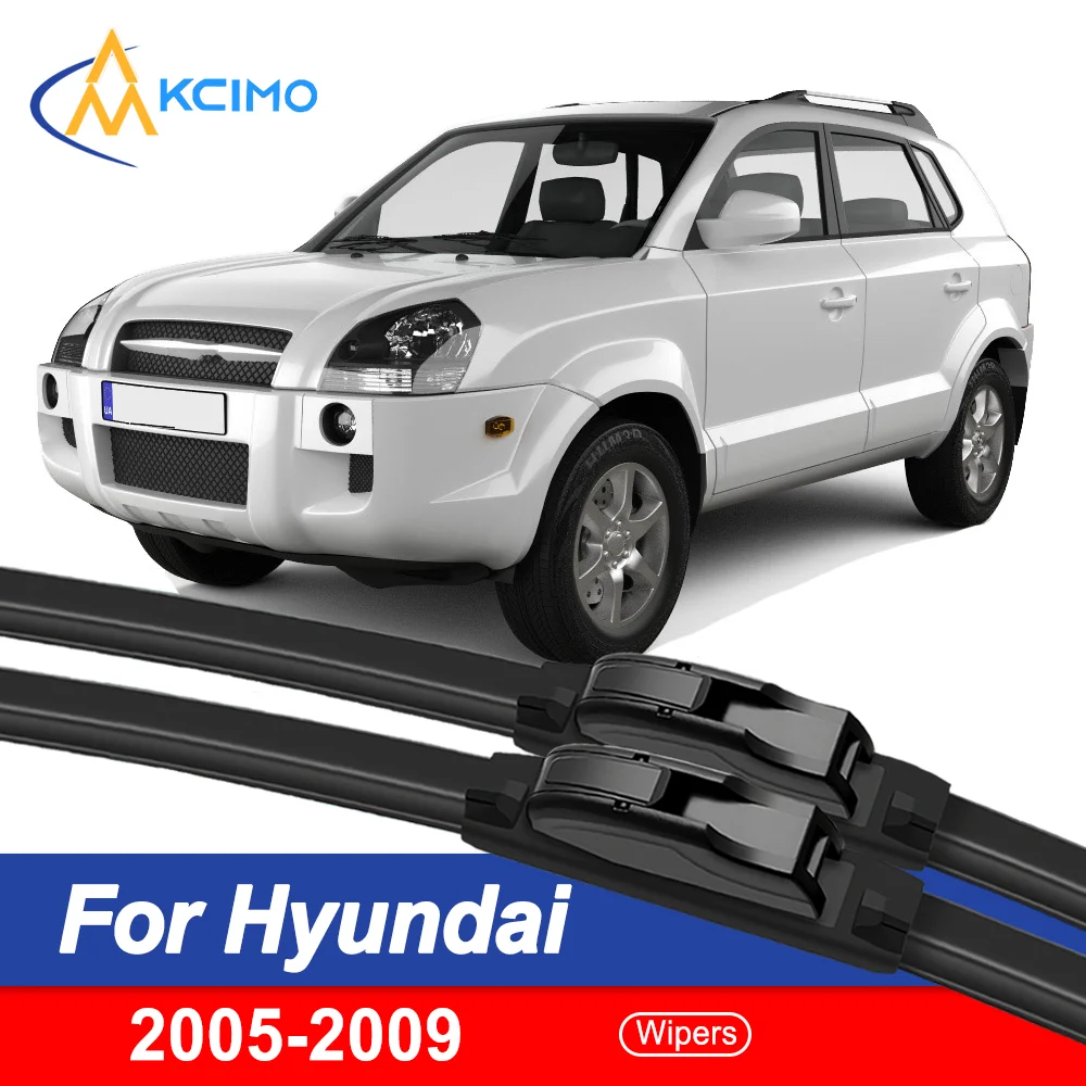 

2-Pack All-Season Wiper Blades Perfect for Hyundai Tucson JM 2005–2009 Crystal Clear Vision Quiet Operation Long Lifespan