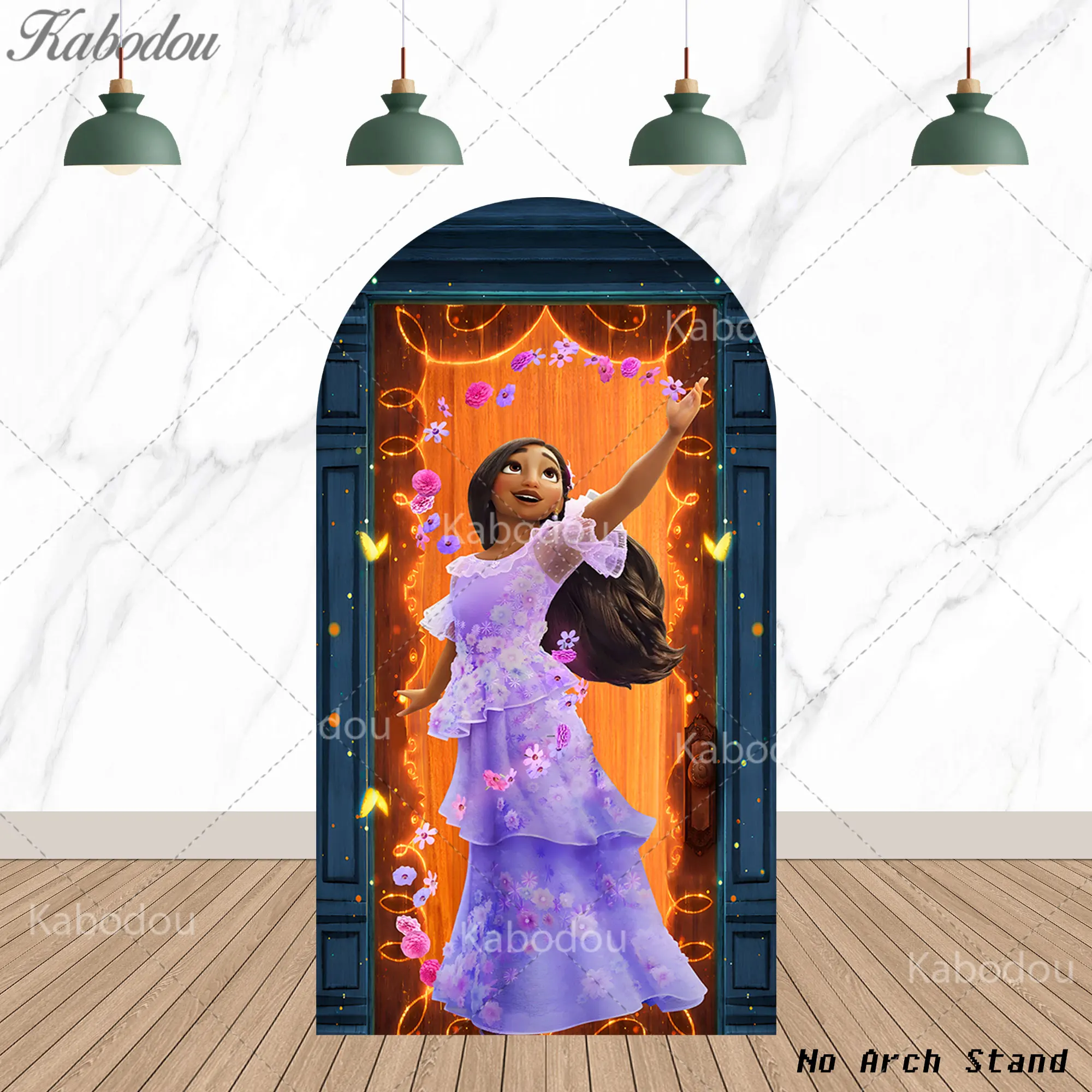 Cenário Encanto para Festa de Aniversário Infantil, Decoração de Parede Mágica Floral, Banner para Chá de Bebê e Sessões de Fotos