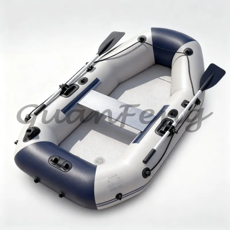 2-Person Thickened Inflatable Fishing Boat, for Lake, Pool Swimming and Outdoor Water Sports