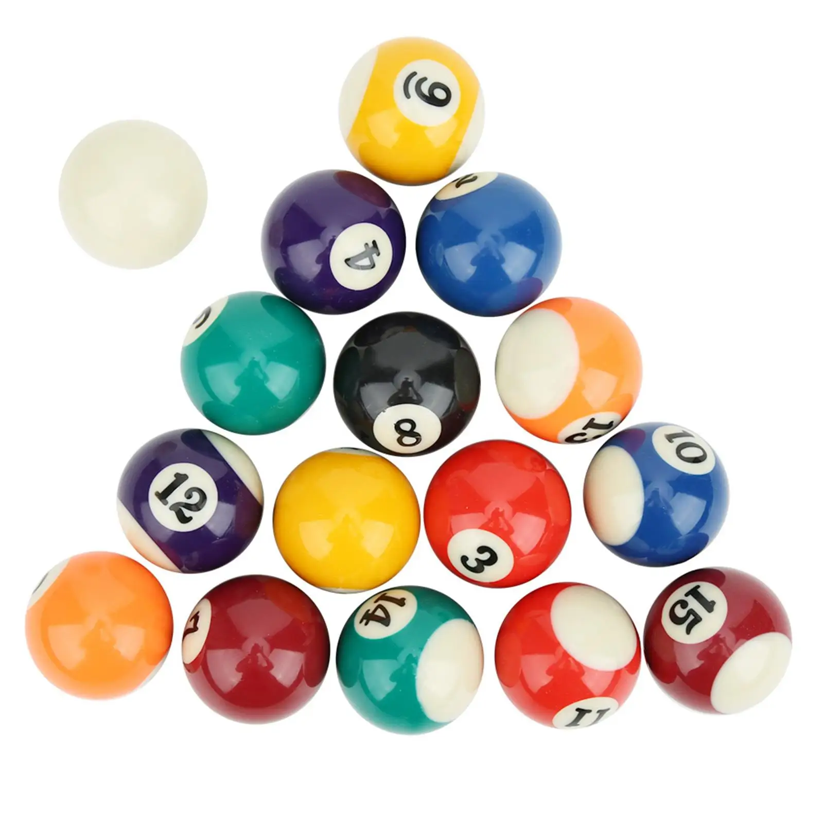 38MM Eco-Friendly Resin Billiard Balls for Kids Mini Pool Table Accessories - Fun Toy Kit