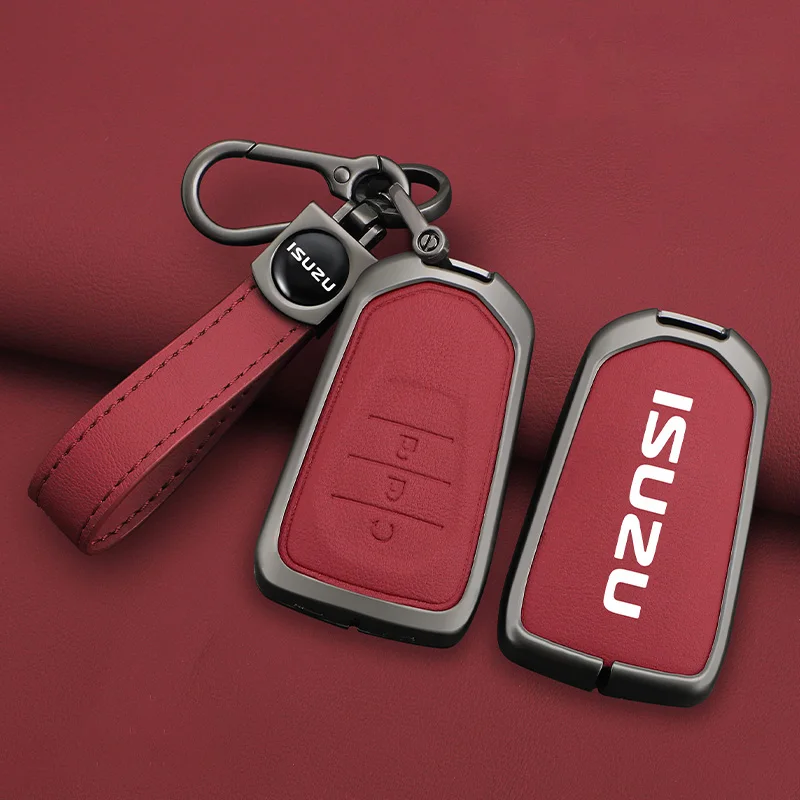 

Zinc Alloy Car Remote Key Case Cover Protector Shell For Isuzu New MU-X X Series DMAX D-Max X-Terrain Pickup Truck 2020-2022