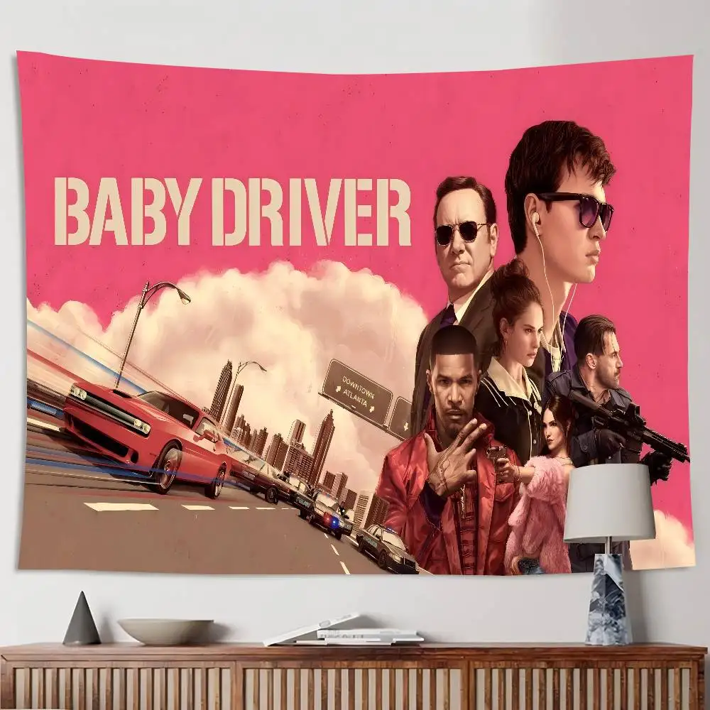B-Baby D-Driver راية خلفية الديكور قماش حفلة التصوير خلفية #6