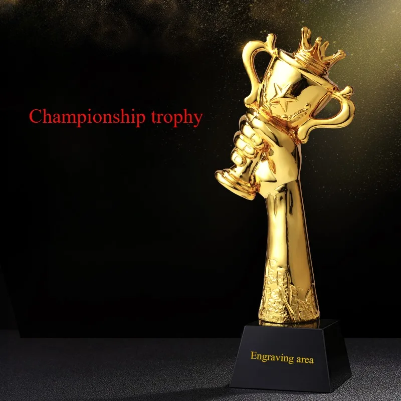 

The Cup Gold-plated Trophy Competition Winner and Runner-up Company Excellent Staff Award Trophy Free Lettering Trophy Customiza