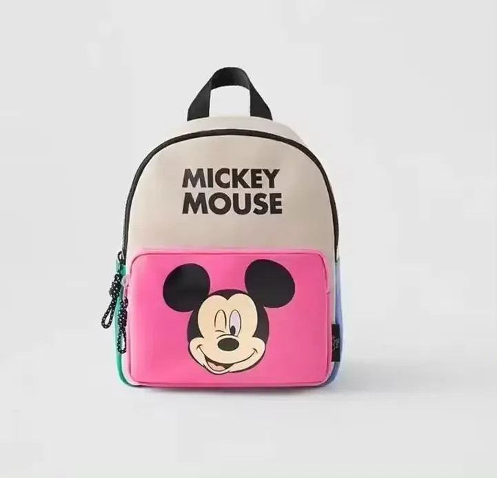 Disney-mochila de Mickey Mouse para niños, Mini mochila escolar de Minnie, bolso de hombro bonito, novedad de 2024