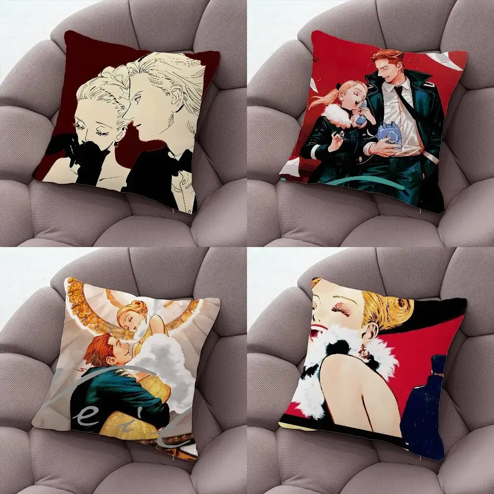 

Veil Manga Pillow Case Pillow Case Living Room Sofa Cushion Cover Suitable For Home Bedroom Room Decoration