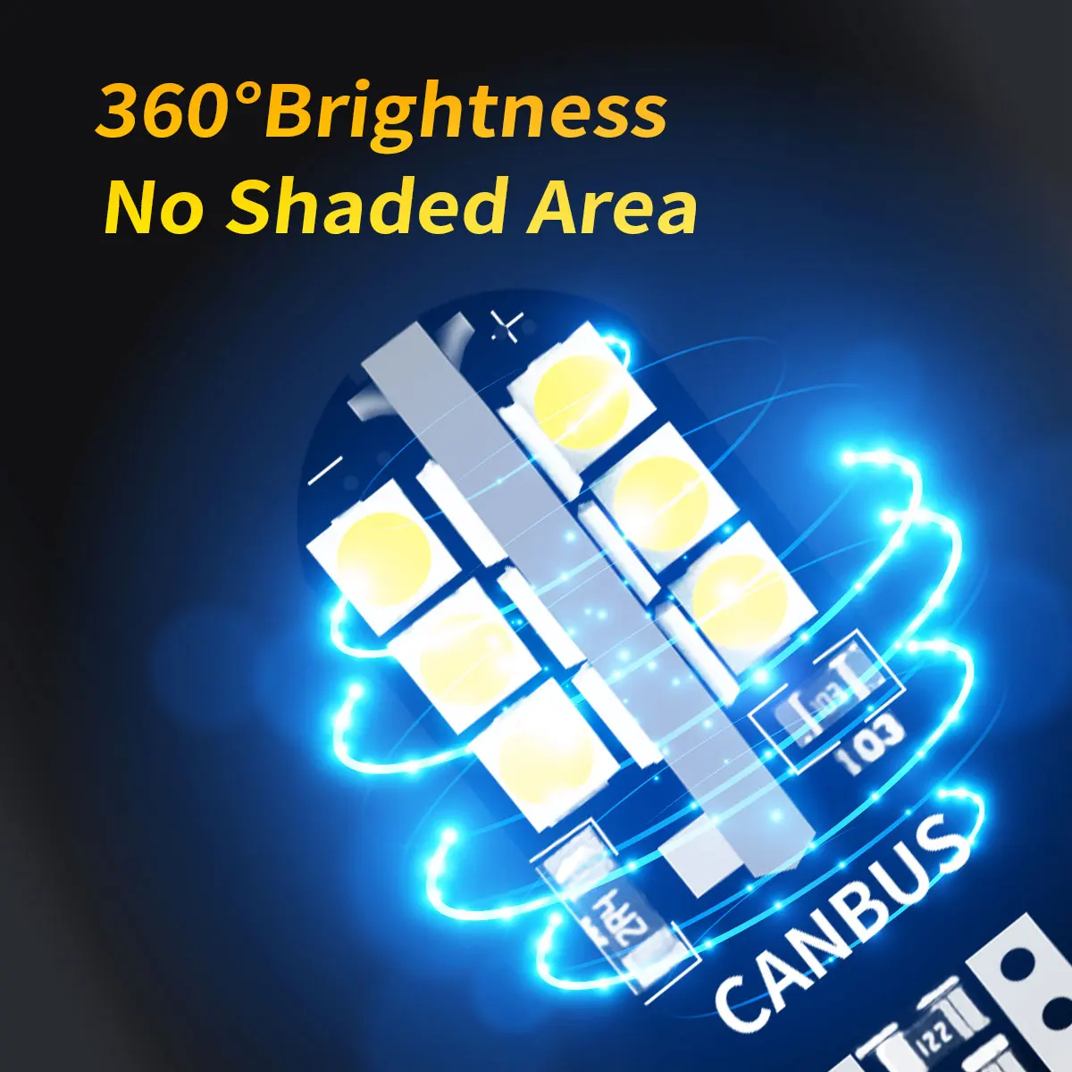 T10 W5W WY5W 5W5 2Pcs LED Applicable to Cars Brake Driving Demonstrate Width Outline Lights