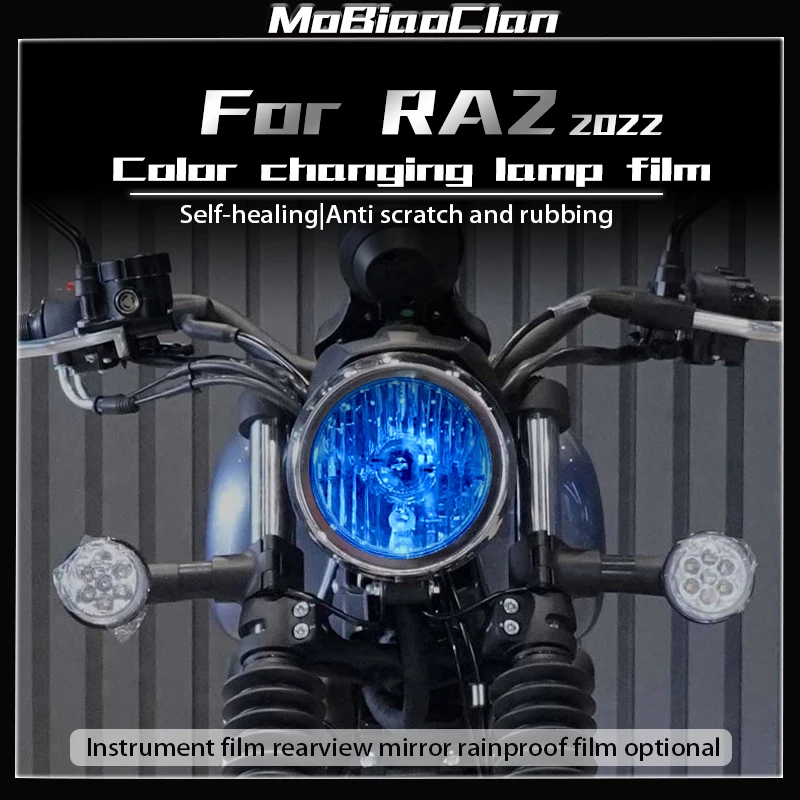 

For CYCLONE RA2 2022 Headlight Film Smoked Black Taillightlight Film instrument transparent protective film rearview mirror film