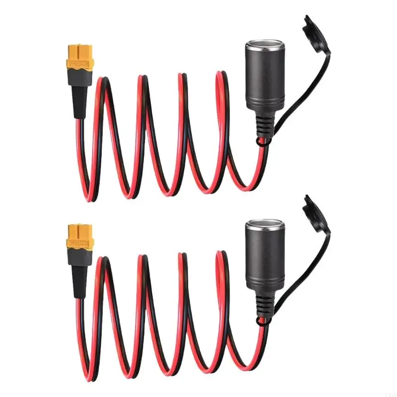 

L41E 50/150cm XT60iF to Car Power Outlet Socket Adapter 30A Female Connector Extension Cable for Car and Truck