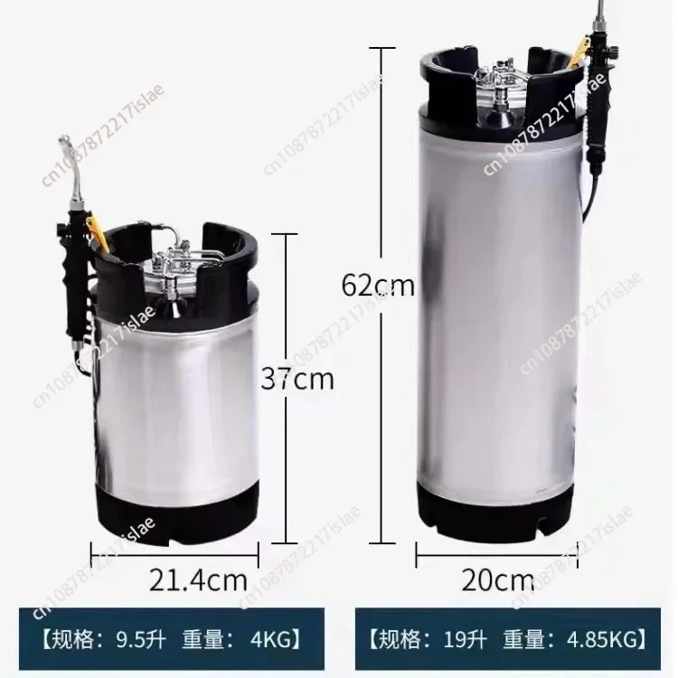 Cleaning Keg Barrel Portable Stainless Steel Car  Film Install High-Pressure Water Tank Window Tint Keg Sprayer Bucket