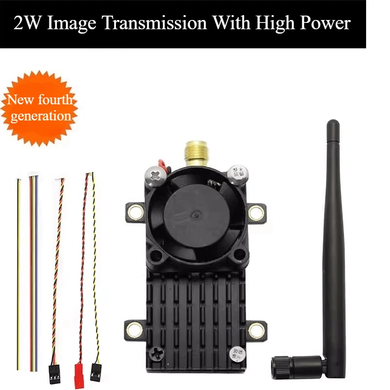 

New 4 Generation 2W High-power 2000MW Long Distance Transmission and Launch5.8G V5 Video Glasses Drone Accessories Parts