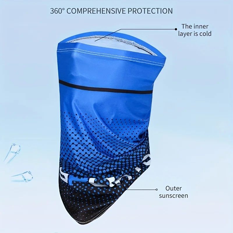 2-piece Set of Summer Ice Sleeves and Sun Visors for Men's Outdoor Driving, Arm Covers for Fishing, Cycling, and Sun Protection