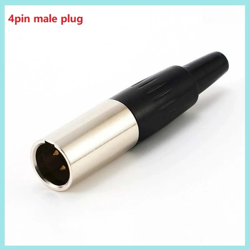 1/2/5pcs Mini XLR 4 5 Pin Male Female Plug Socket Audio Microphone Connector for MIC Audio Speaker Video Soldering Straight B2