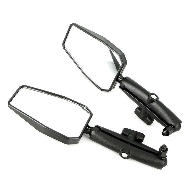 1 Pair Universal Motorcycle Mirrors 360 Degree Rotating Foldable Rear View Mirror Side Mirrors