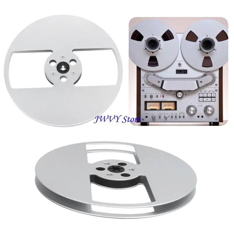 573A Professional 7inch Aluminum Sound Deck Reel for 1/4 Tape Recorders Takeup Reel