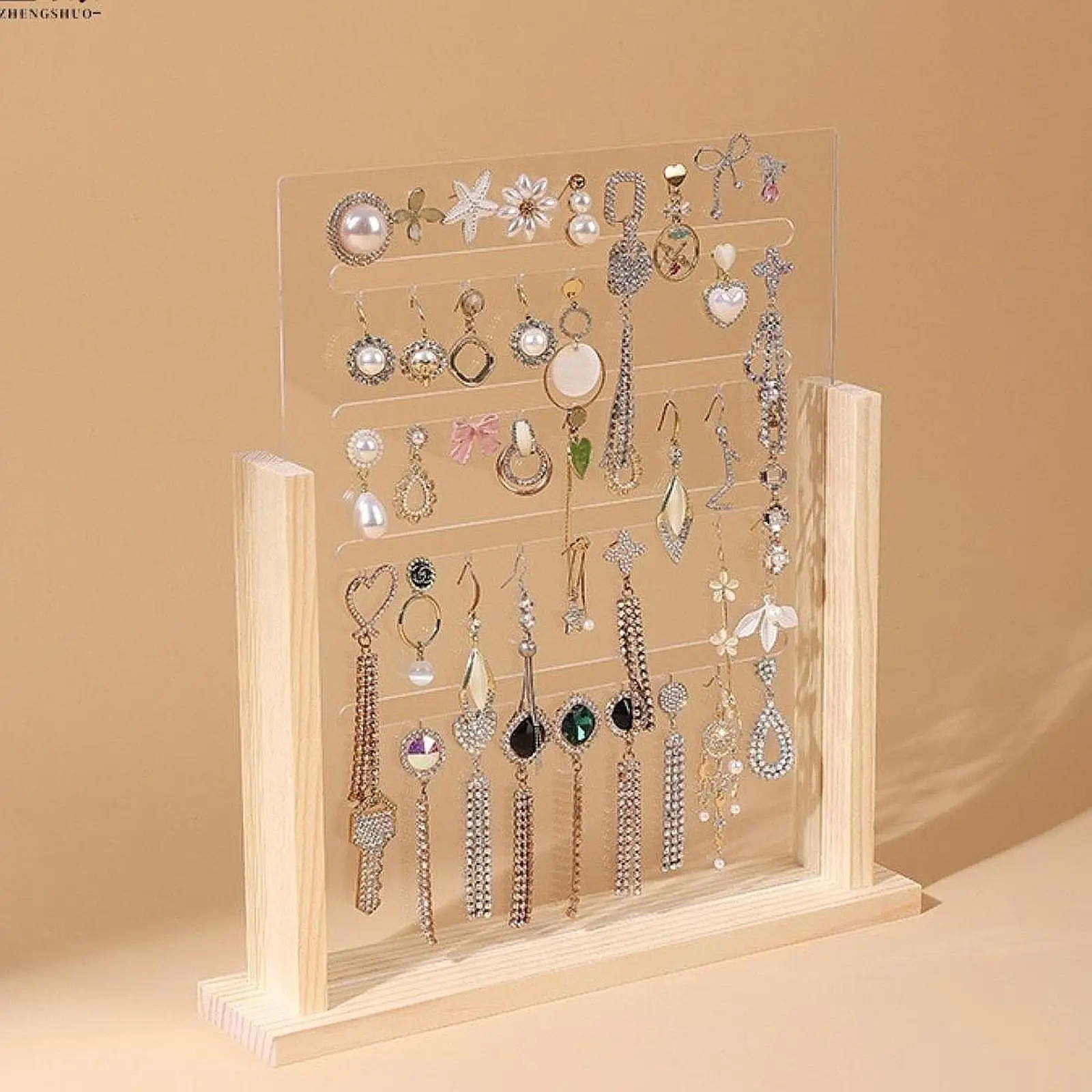 Acrylic Earring Holder Earring Display, Organizer Store Stable Jewelry Holder Jewelry Organizer for Rings Dangling Earrings