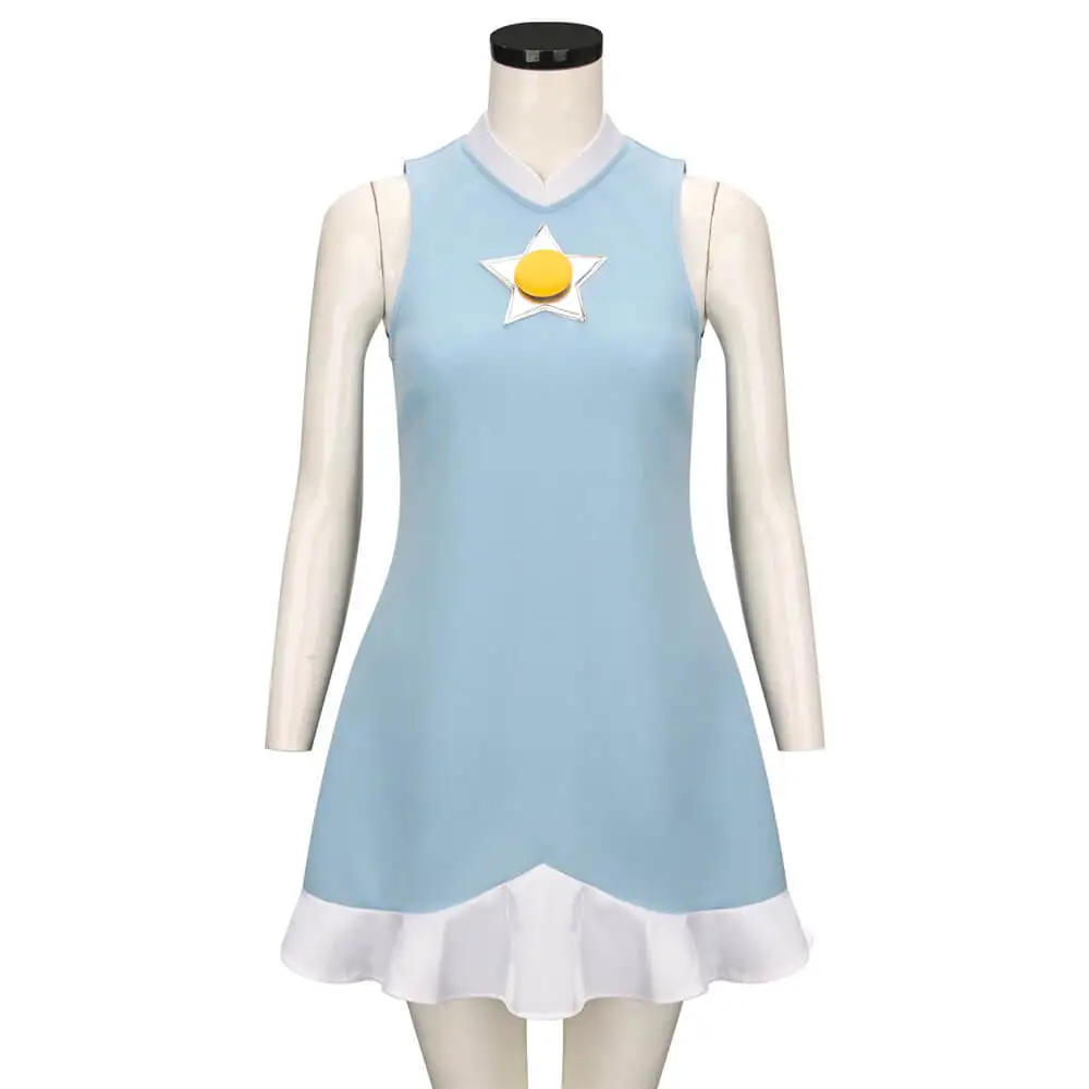 Tennis Girl Rosalina Cosplay Costume Blue Summer Sportwear with Crown  Women's Outfits Princess Fancy Dress for Party Takerlama - AliExpress  200000532