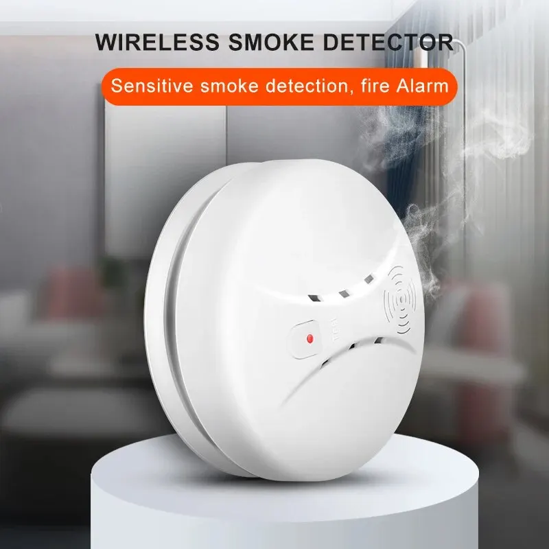 Fire Smoke Detector Sensor Portable Independent Fire Alarm Sensor Home/Office/Mall/Hotel/Restaurant Security Alarm System