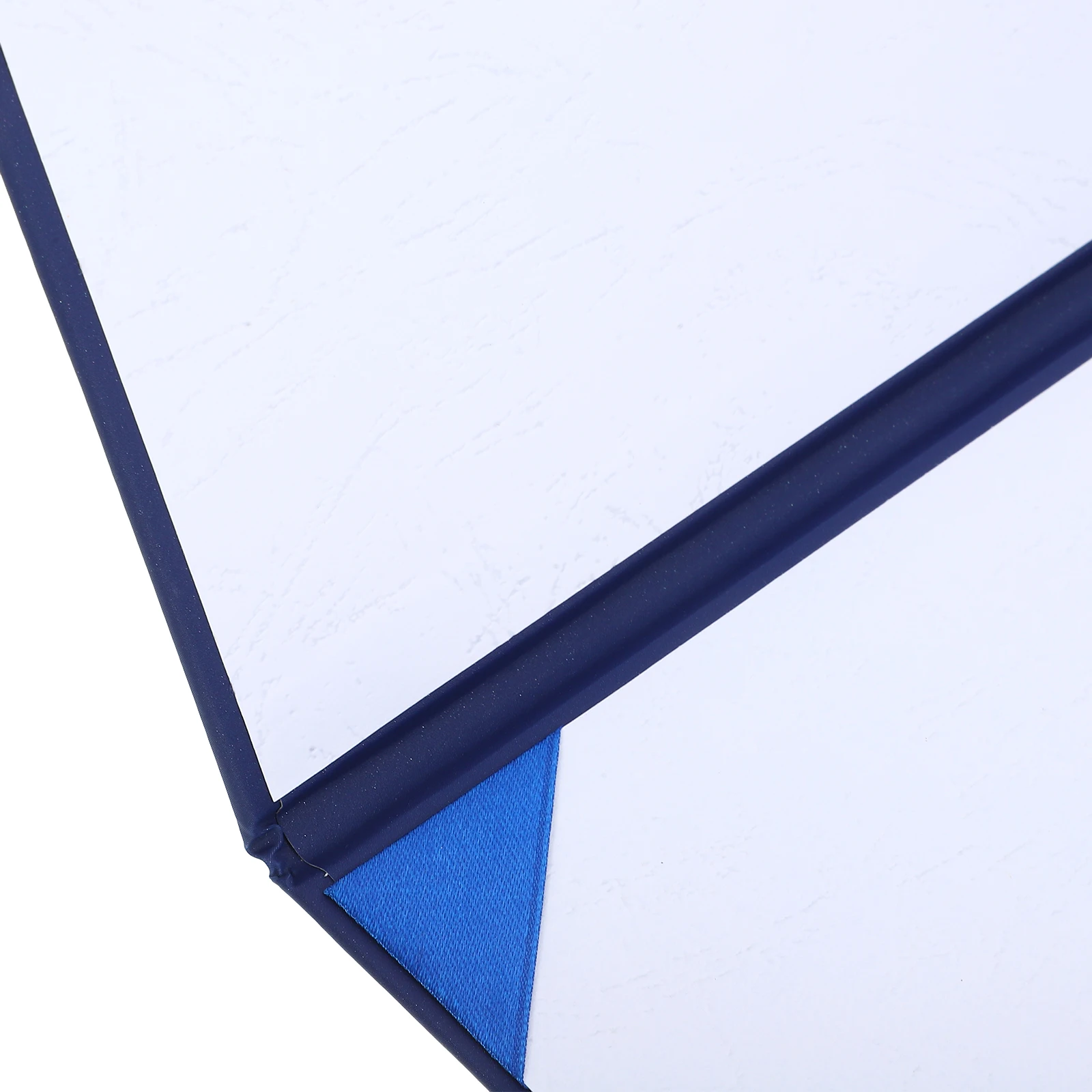 

Blue Pearl Round Buckle Fold Certificate Holders Elegant Paper Material Lightweight Portable Document Cover For Diploma