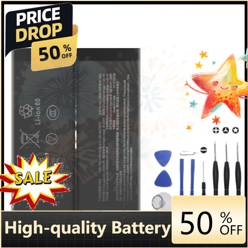 SWZY New Battery Li3934T90P8h623486 7050mAh for Red Magic 10Pro+ Mobile Phone Battery + Free Tools