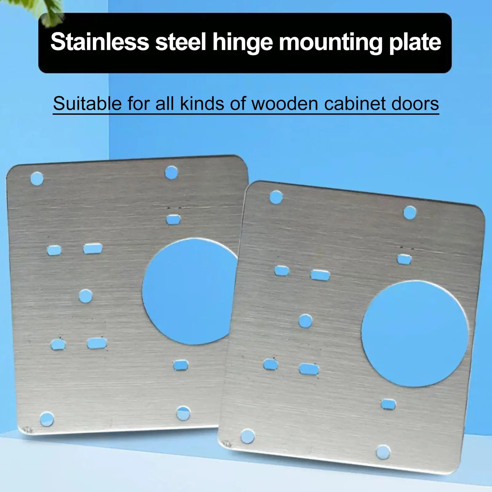 Cabinet Hinges Plate Furniture Cupboard Door Hinges Repair Kitchen Surface Mount