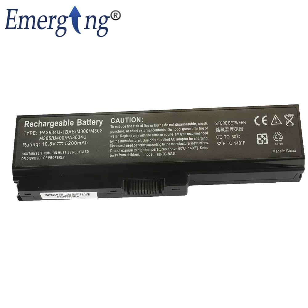 New Laptop Battery for Toshiba Satellite B350 PA3634U-1BRS M305 M800 L300 U400 PA3817  Dynabook B351