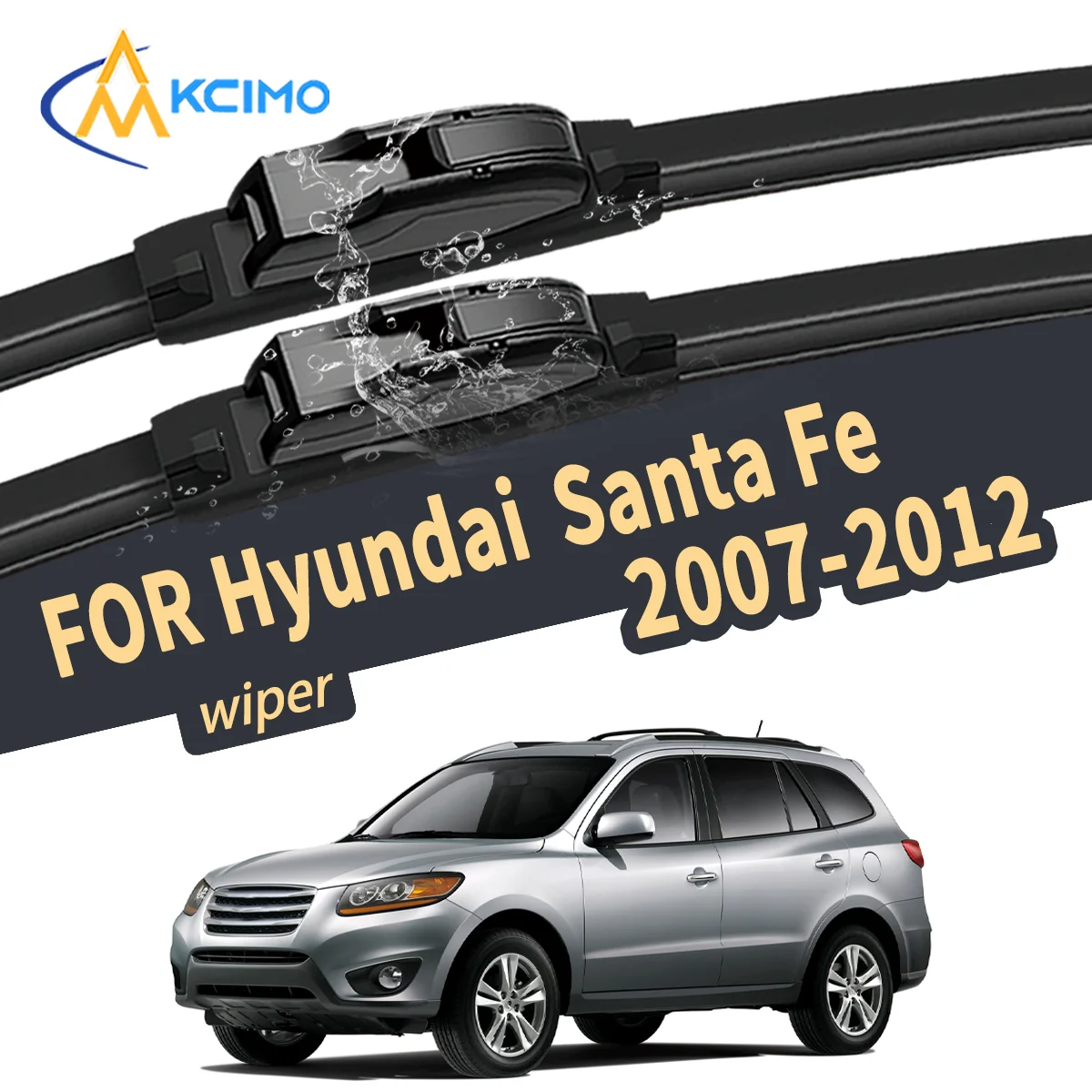 

High-Quality Silent For Hyundai Santa Fe CM 2007-2012 Windshield Wiper Blade Natural Rubber Auto Replacement Parts
