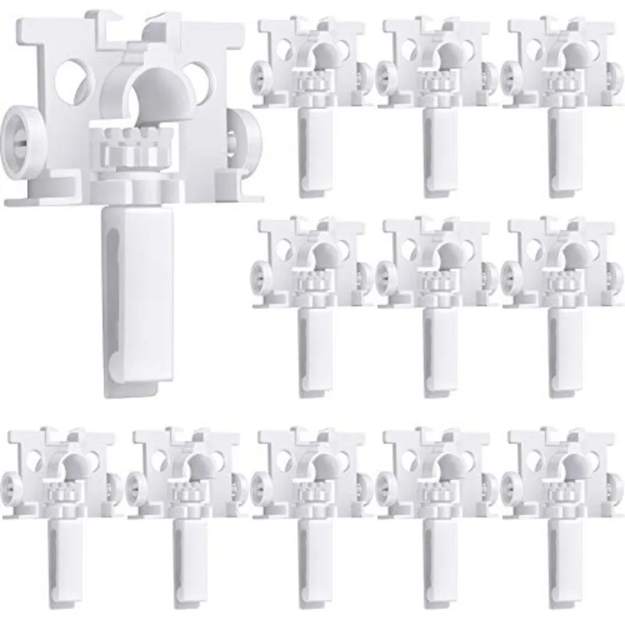

20 Pieces Vertical Blind Repair Tabs Kit Vertical Blinds Replacement Slats Window Fixer Parts for Window Curtain Accessories