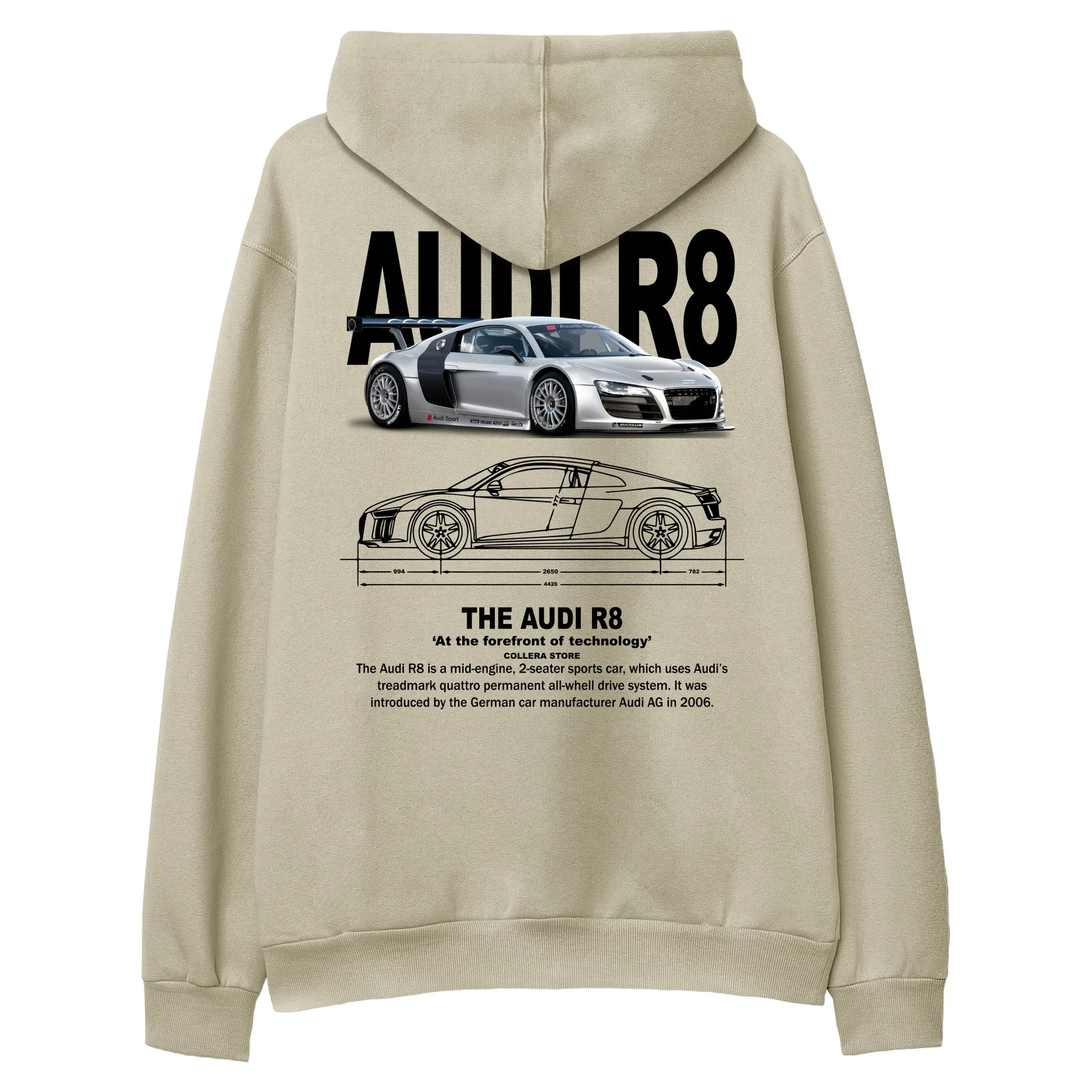 

Audi R8 — обычная толстовка, модная толстовка с капюшоном для любителей автомобилей, повседневная толстовка с капюшоном для мужчин и женщин