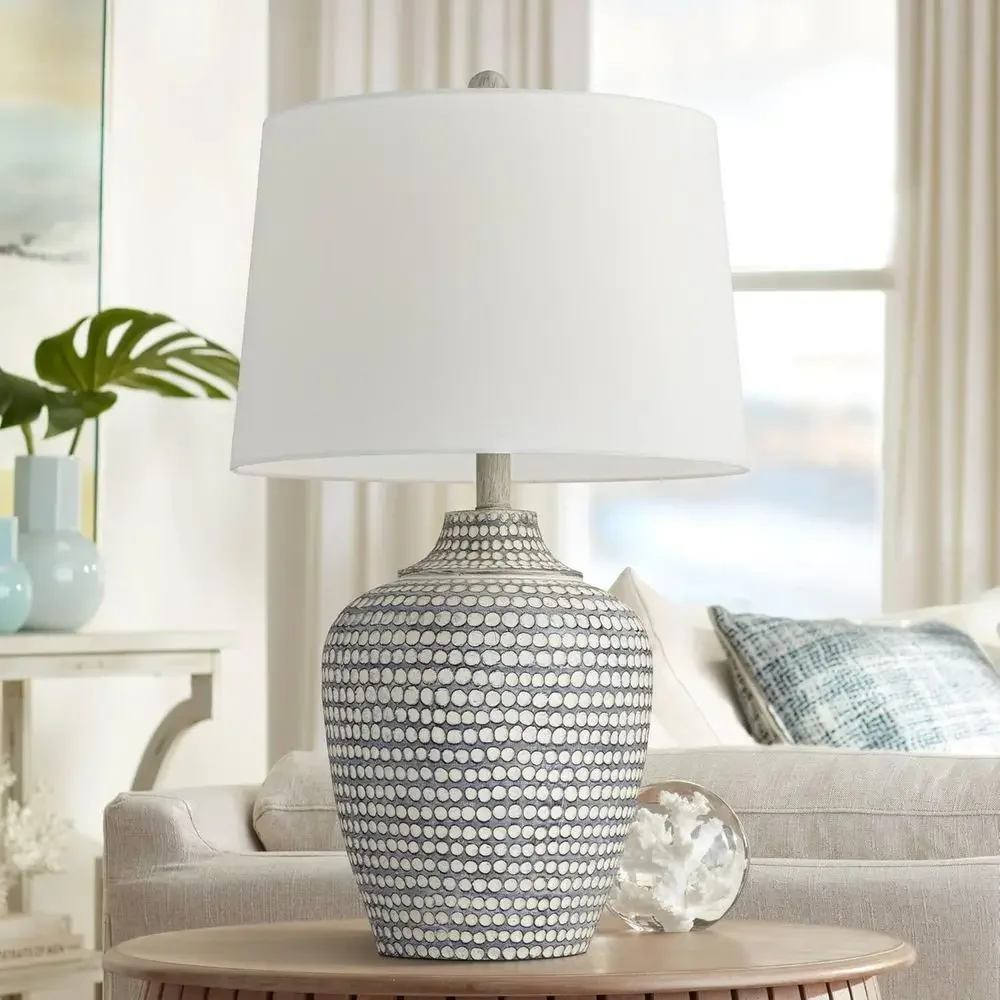 Gray Wash 25.5 Ceramic Jug Table Lamp