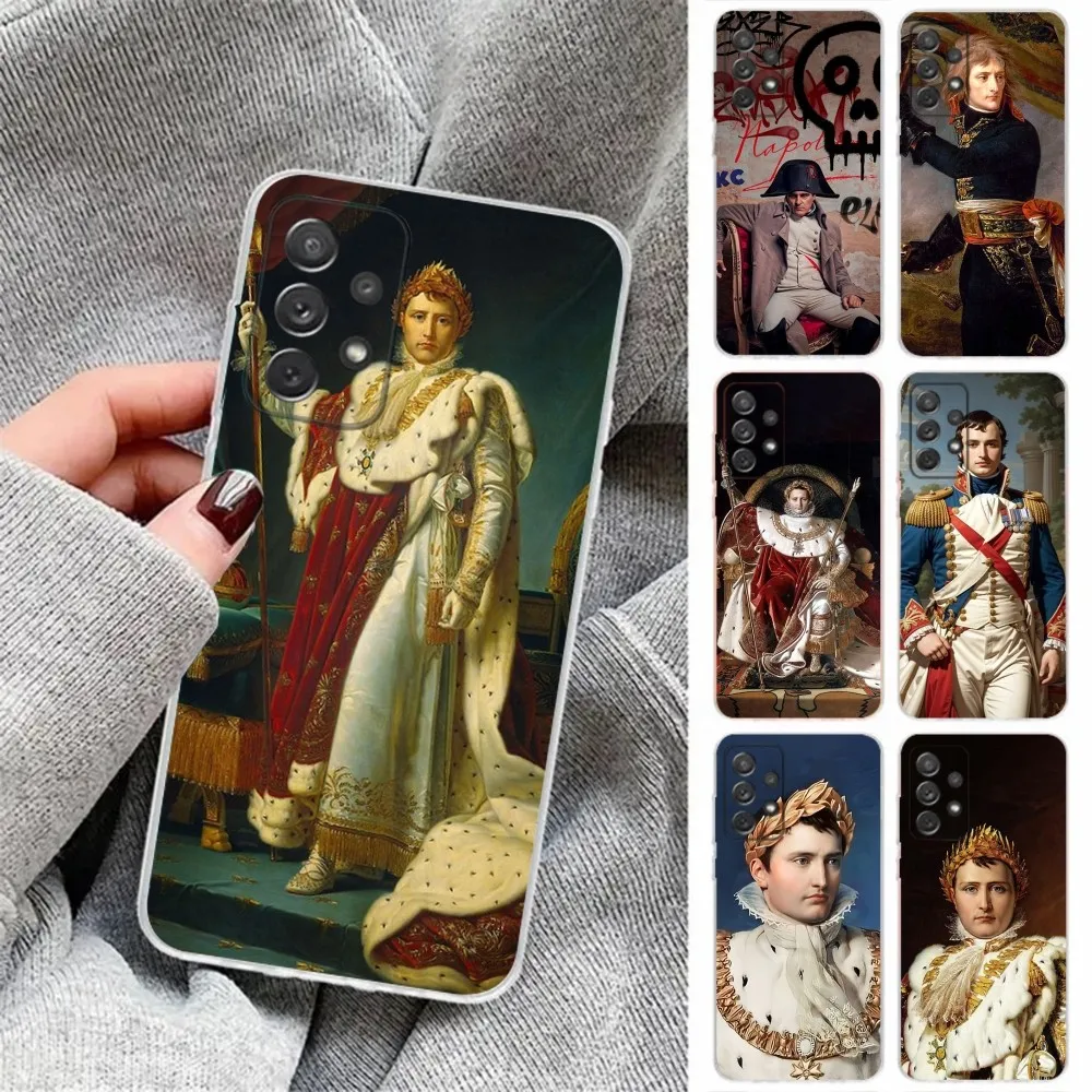 

Napoleon Phone Case For Samsung Galaxy,A31,A33,A52,A13,A02,A53,A50,A73,A72,A40,A20,A23,A54,A14,A34 Transparent Cover