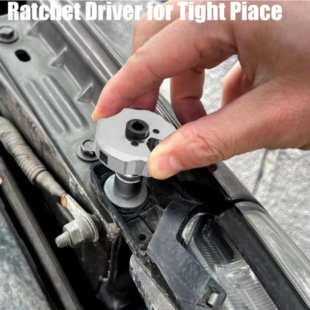 Mini Ratchet Wrench Compact Wrench For Automotive Maintenance Compact Size Tool Efficient Ratcheting Motion Metal Construction