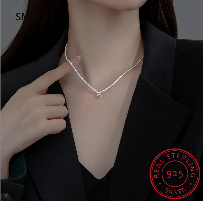 2ct Moissanite Necklace Pendant S925 Sterling Silver Party Wedding Lab Dimond Gem Necklaces For Women