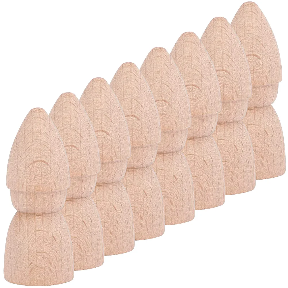 8 stuks onvoltooide houten diy blanco pin voor kinderen schilderen ambachten zand tafel decor micro landschap hout ambacht
