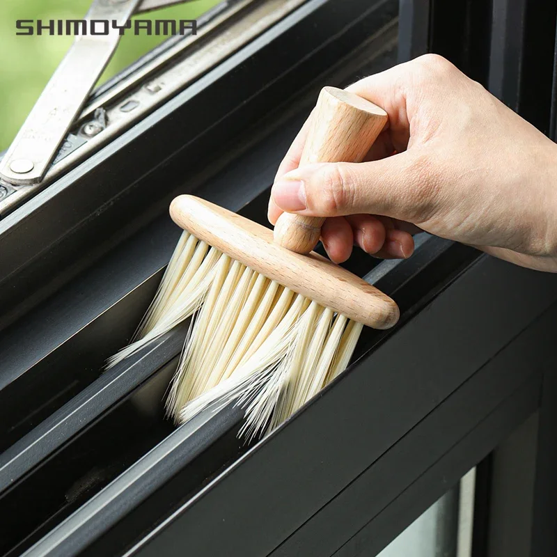 

SHIMOYAMA Groove Cleaning Tool Window Frame Door Gap Cleaning Brush Hand-held Keyboard Slot Cleaner Household Kitchen Gadgets