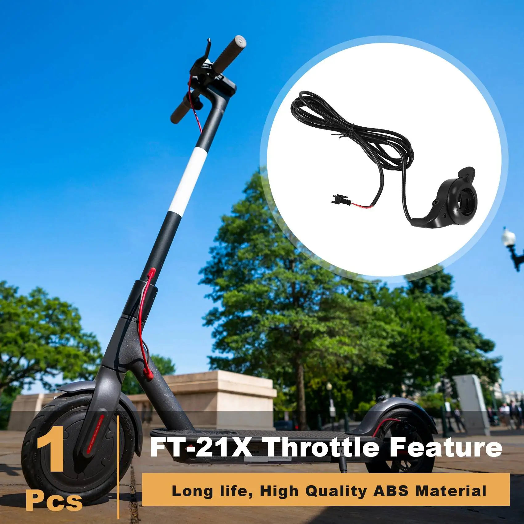 A67K-Ebike Electric Bicycle Thumb Throttle, FT-21X Finger Throttle Accelerator, Speed Control For Ebike Pocket Razor Scooter Acc