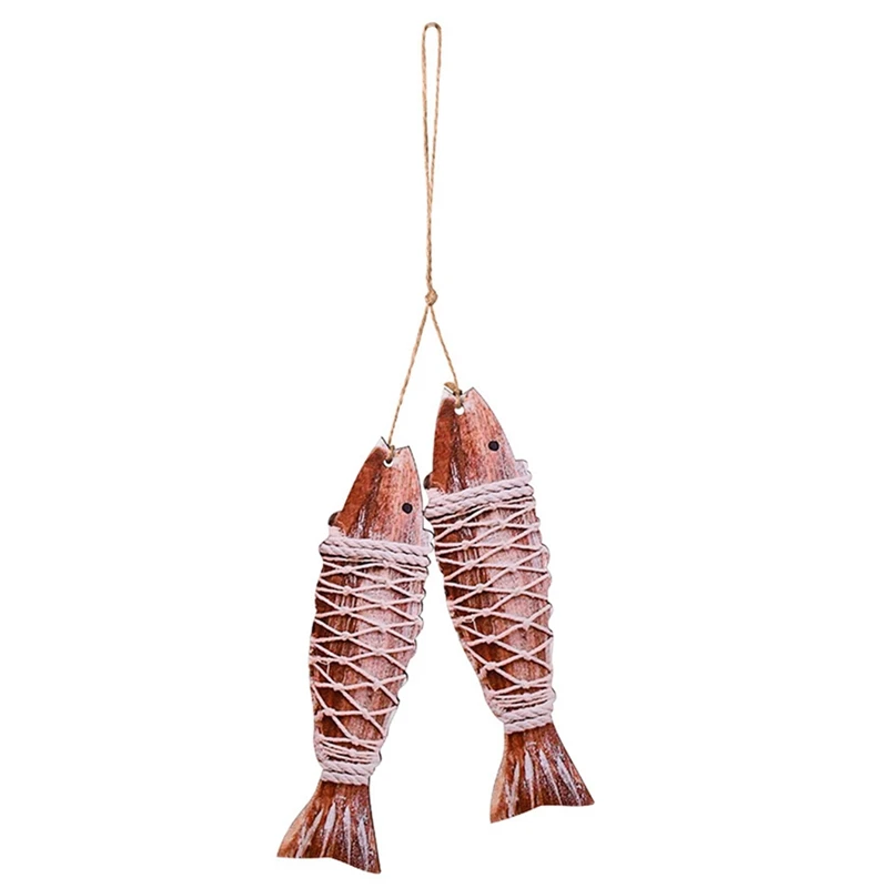 Visvormige houten hanger, decoratief strandbord en plaquette, mini-decoratie, woondecoratie, eenvoudig te installeren