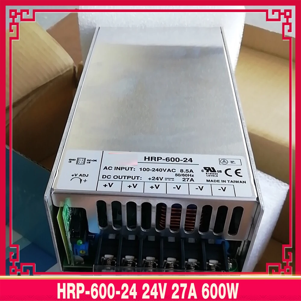 HRP-600-24 24V 27A 600W สําหรับ MW อุตสาหกรรมแหล่งจ่ายไฟ 24V 100% ทดสอบ Fast Ship