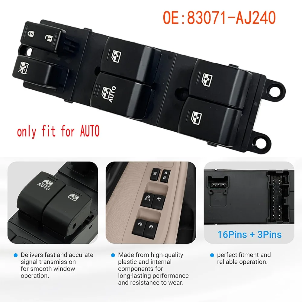 

Car Accessories For Subaru Outback 2013 2014 2015 Front Left ElectricMaster Power Window Lifter Control Switch Button Auto Parts