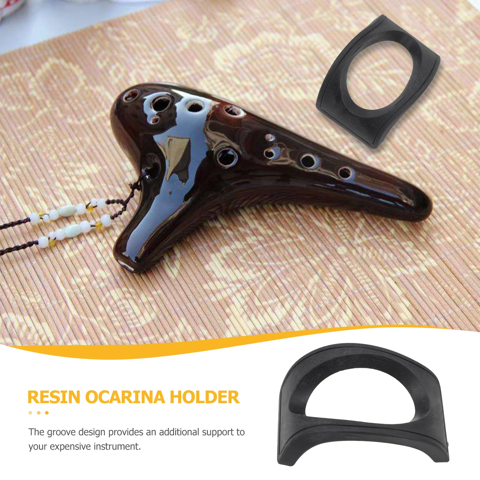 

8 Pcs Ocarina Stand Resin Base Bracket Portable Musical Instrument Holder Small Space Outdoor Indoor Use