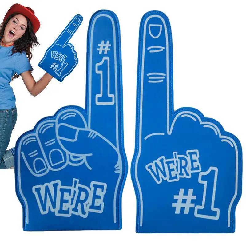 Universal Large Foams Fingers Cheerleading Props Hand Sports Event Cheering Palm Party Props Number 1 Foam Fan Finger