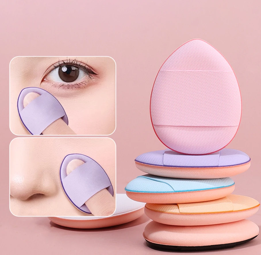 

10pcs With box Finger Air Cushion Sponge Powder Puff Set, Makeup Puff, For Liquid Foundation, Powder Foundation, Concealer.