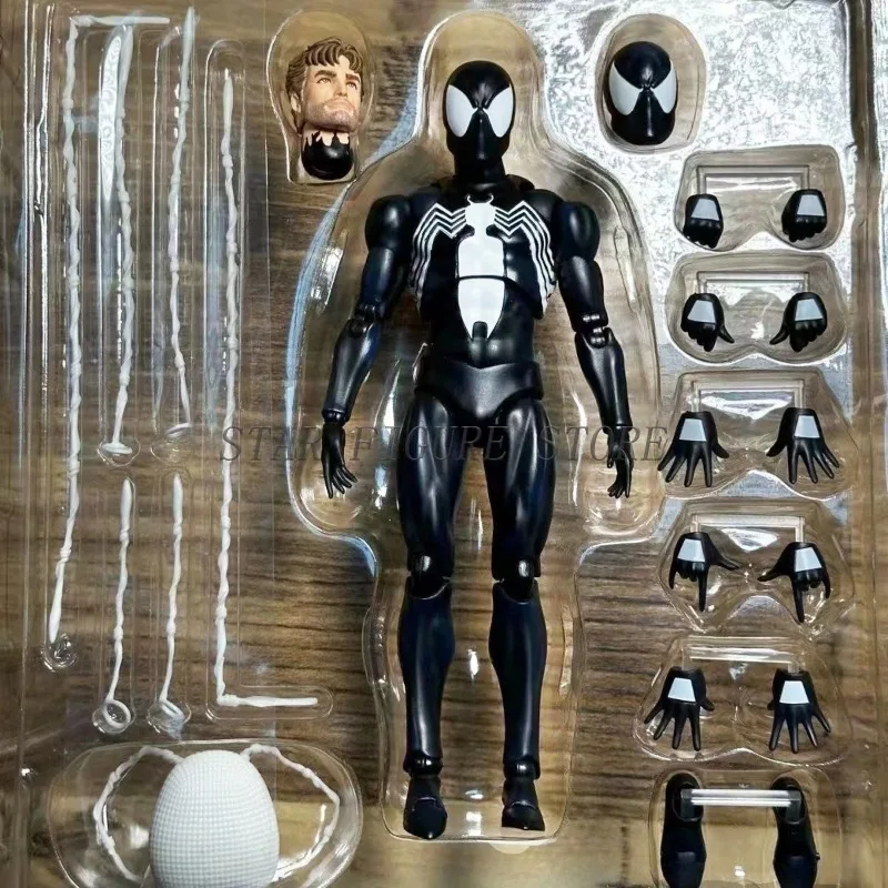 アメコミ MAFEX No.147 SPIDER-MAN BLACK COSTUME o In Stock! MAFEX No.147 Spider-Man Black Costume COMIC Ver. Action